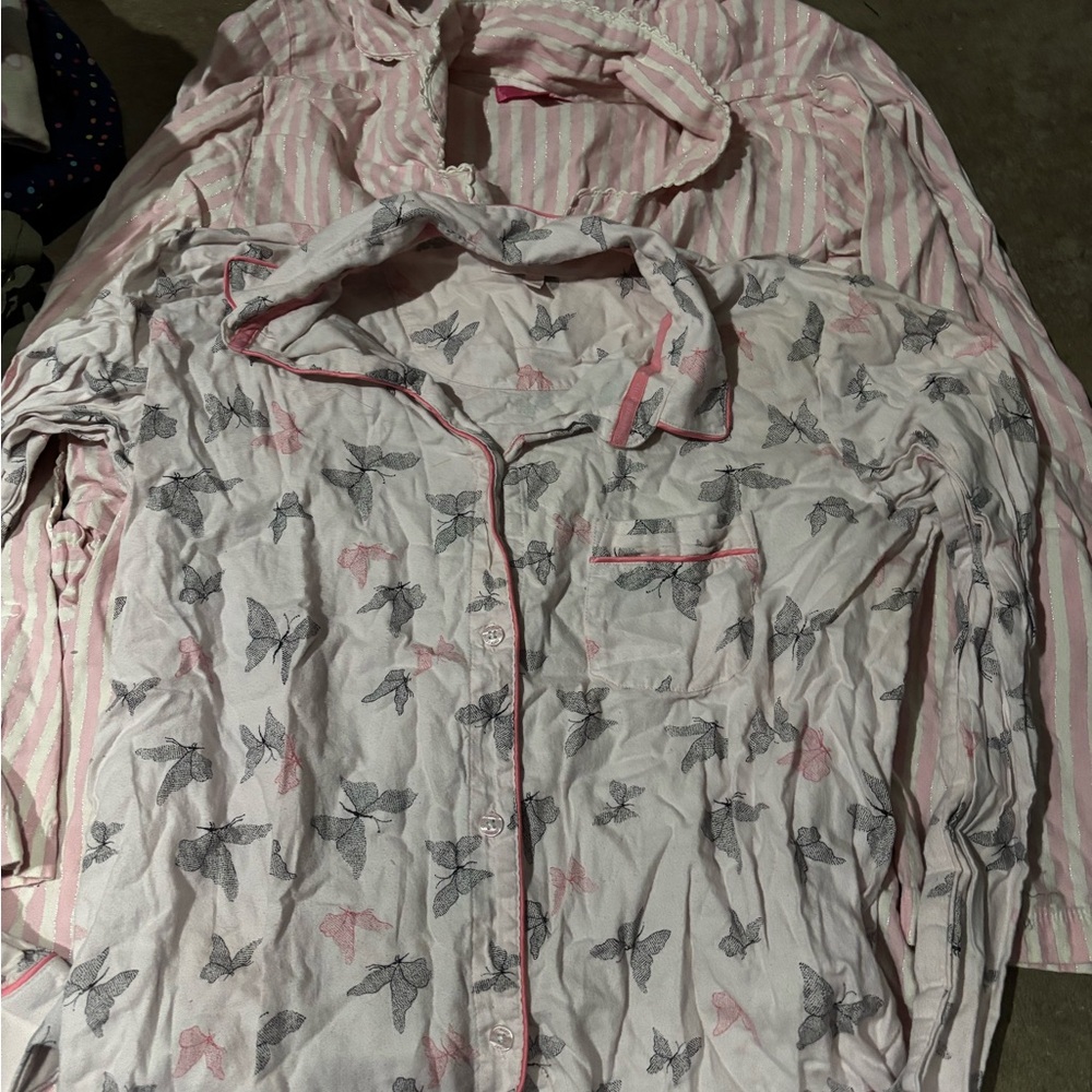 Butterfly Print pajama Shirt